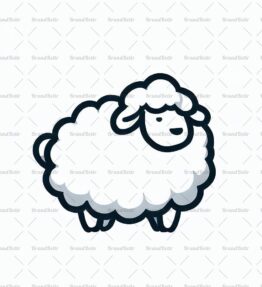 Flauschiges weißes Schaf